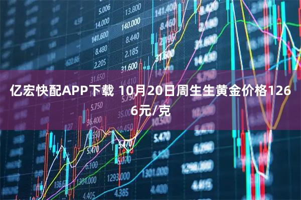 亿宏快配APP下载 10月20日周生生黄金价格1266元/克