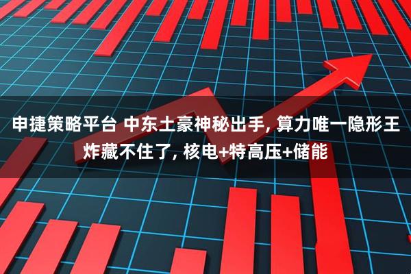 申捷策略平台 中东土豪神秘出手, 算力唯一隐形王炸藏不住了, 核电+特高压+储能